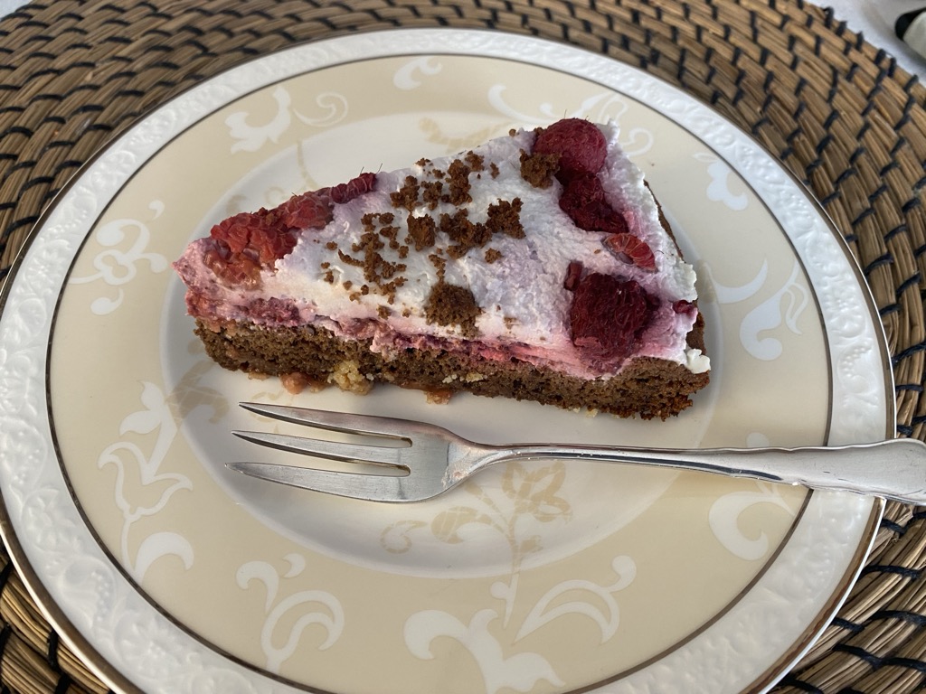Erfrischende Himbeer-Torte : gluten- und&nbsp;laktosefrei